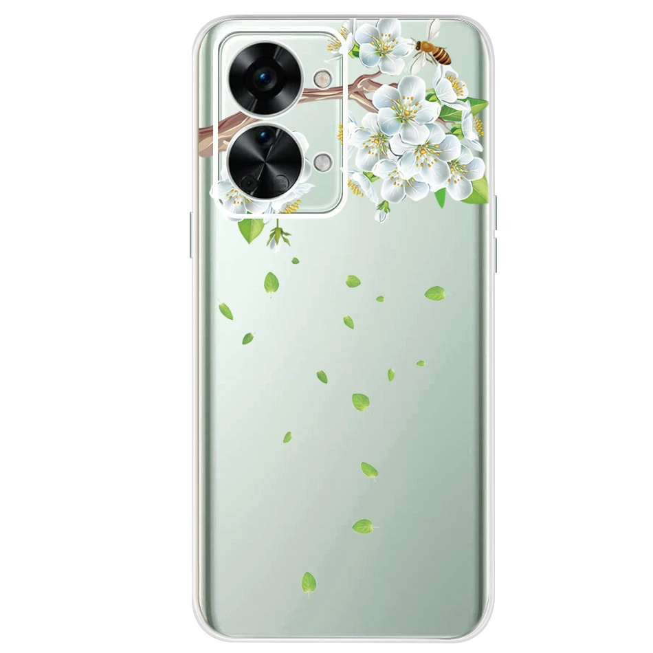 Stylish Painted Soft Silicone Clear TPU Phone Case Cover with Bumper Protection