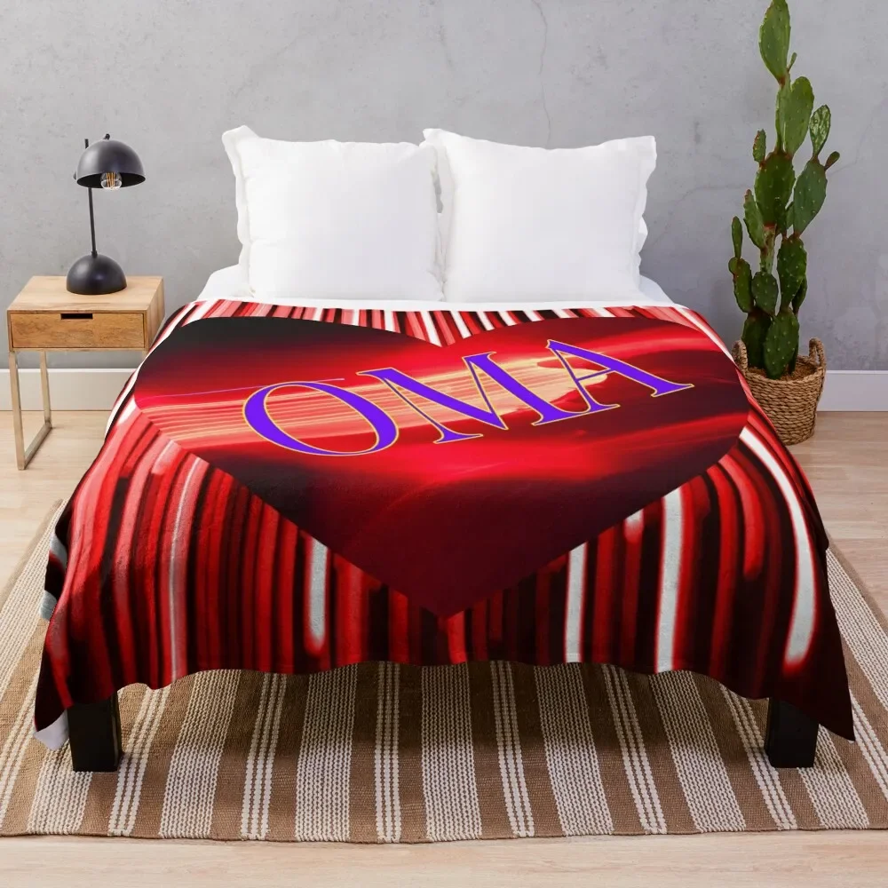 

OMA Is My Valentine Throw Blanket Blankets For Bed Beautifuls For Baby Giant Sofa Blankets