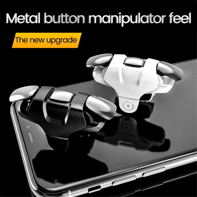 Trigger Gaming Per Smartphone - Controller Mobile Per PUBG Con Pulsanti Di Fuoco L1/R1, Design Ergonomico In Metallico Blu