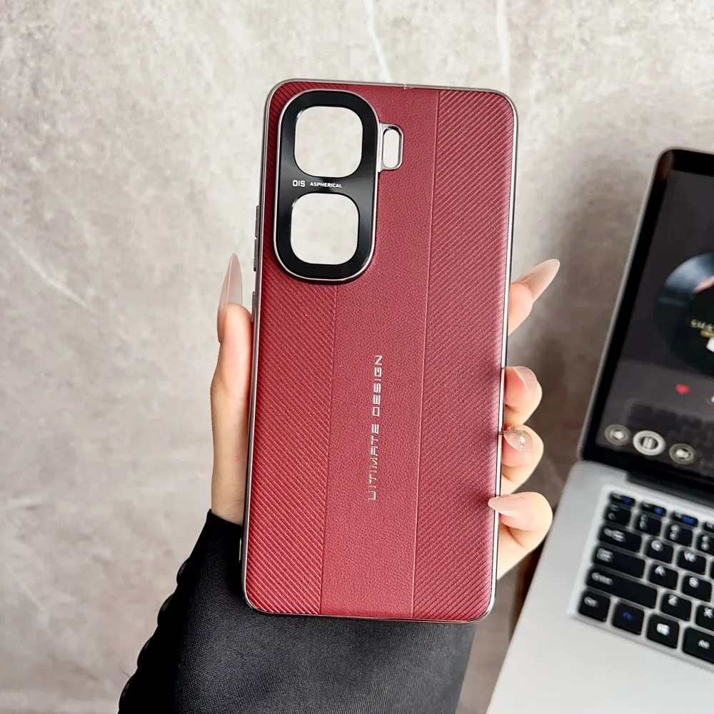 Luxury Plating Hard PU Protective Back Cover Case - Full Cover Shell
