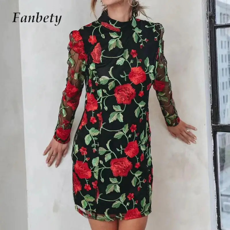 最新作の Jacquard Cuffs Embroidery Dress 新品 www.leansales.es