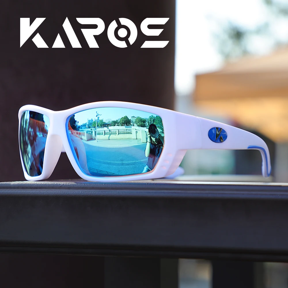 KAROS Polarisierte Angelbrillen für Herren, Tarnmuster, für Autofahren, Outdoor-Sport, Radfahren, Laufen, UV400-Schutz, Tackle Eyewear YZ2027 – Detail 3