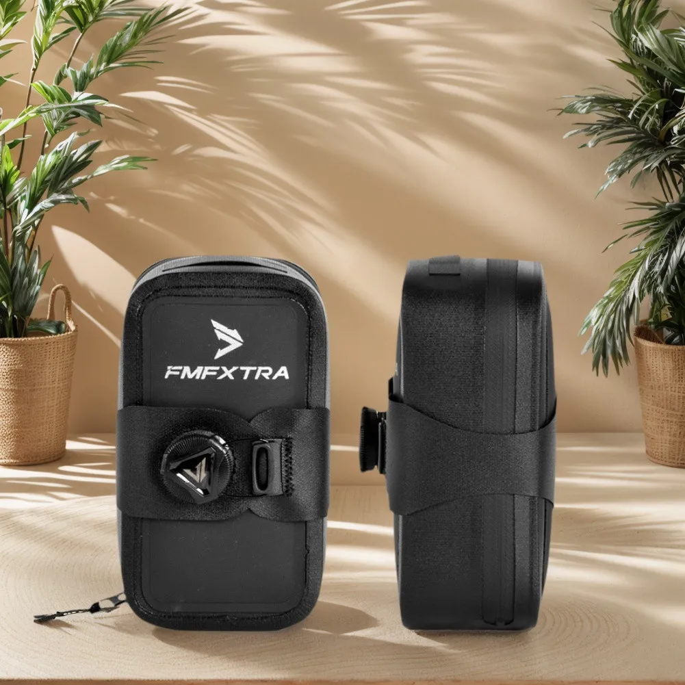 Bicycle Under Seat Bag Bike Strap-On Saddle Bag Knob Lock Cycling Seat Pack Portable Bike Seat Bag for Mountain Road Bikes