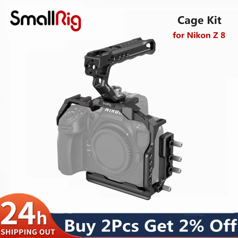 Kit Gabbia Portatile Smallrig Per Fotocamera Nikon Z 8 Z8 Kit Gabbia Portatile Dedicato Portatile Con Maniglia Superiore 3941
