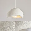 Wabi-Sabi Led Pendant Lights Japanese Bread Resin Hanging Lamp Dining Room Home Decor Coffee Loft Creative Luminaire Suspendu 3