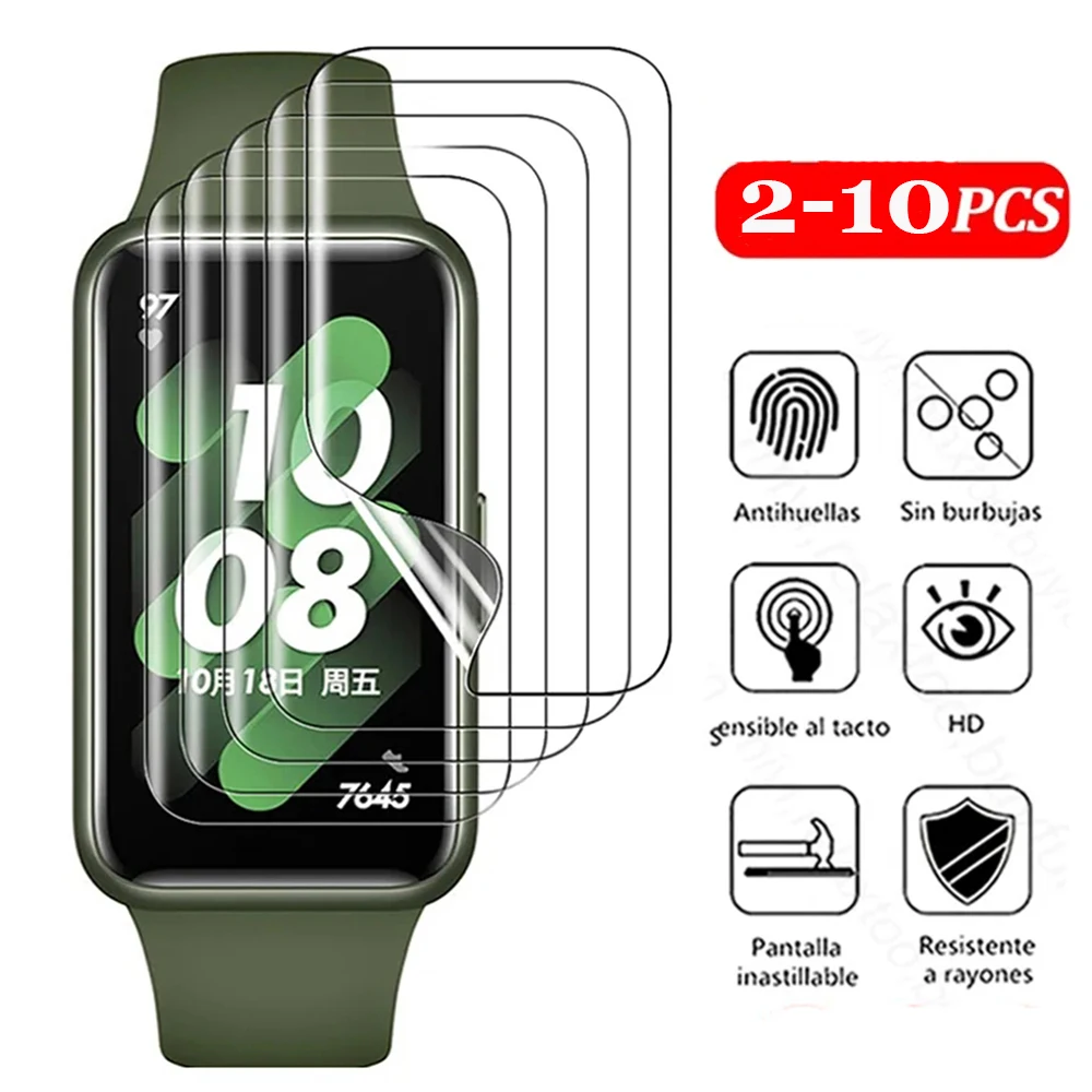 

2-10Pcs Hydrogel Protective Film for Huawei Band 7 6 Soft Clear Screen Protector Film for Huawei Honor Band 6