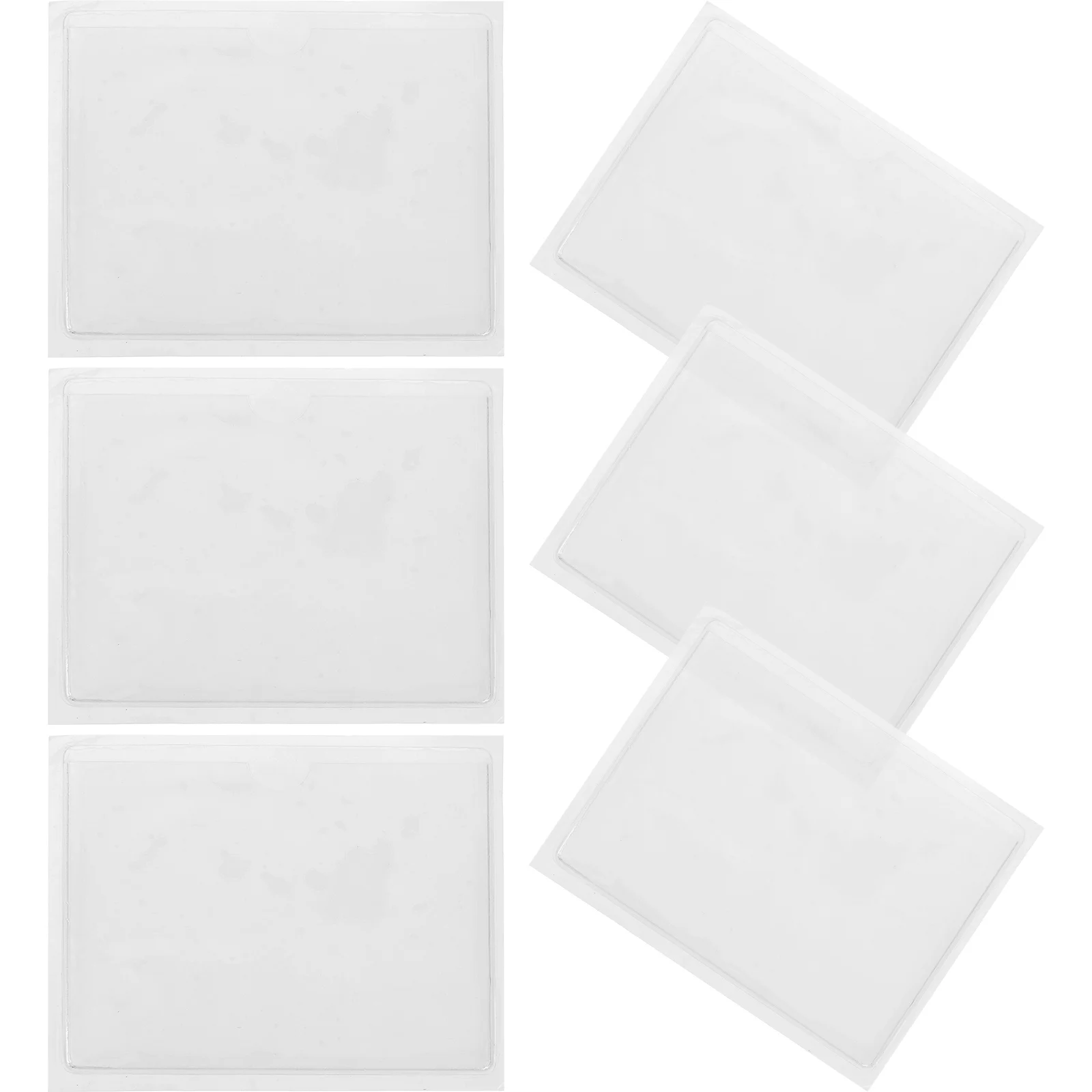 

6pcs Car Card Sleeve Logistics Marking Label Packing Bag Card Holder Parking Permit Holder