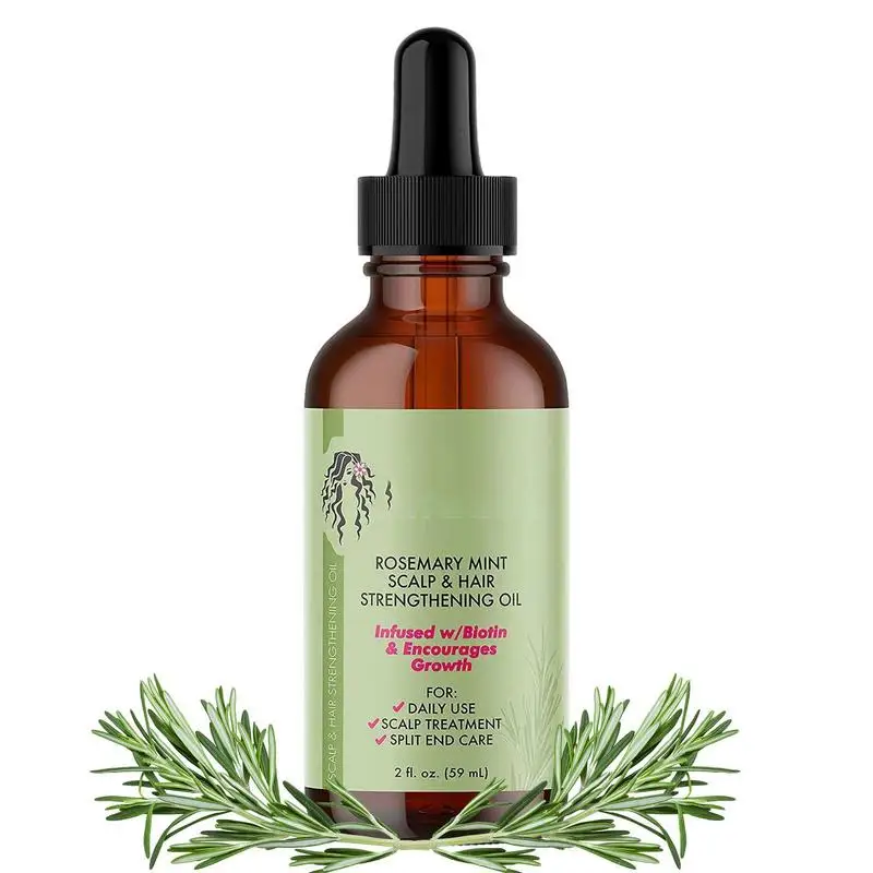 

Rosemary Mint Scalp And Hair Strengthening Oil Natural Organic Rosemary Hair Growth Oil For Split Ends And Dry Damaged Hair