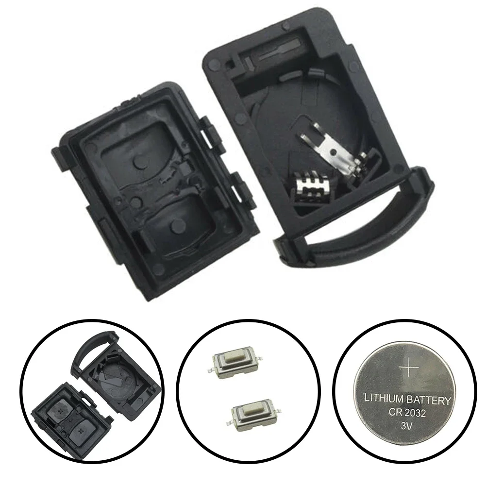 

Case Remote Control Key Vehicle W/ Micro Buttons Replacement Black Key Fob Parts For OPEL Corsa C Combo Meriva