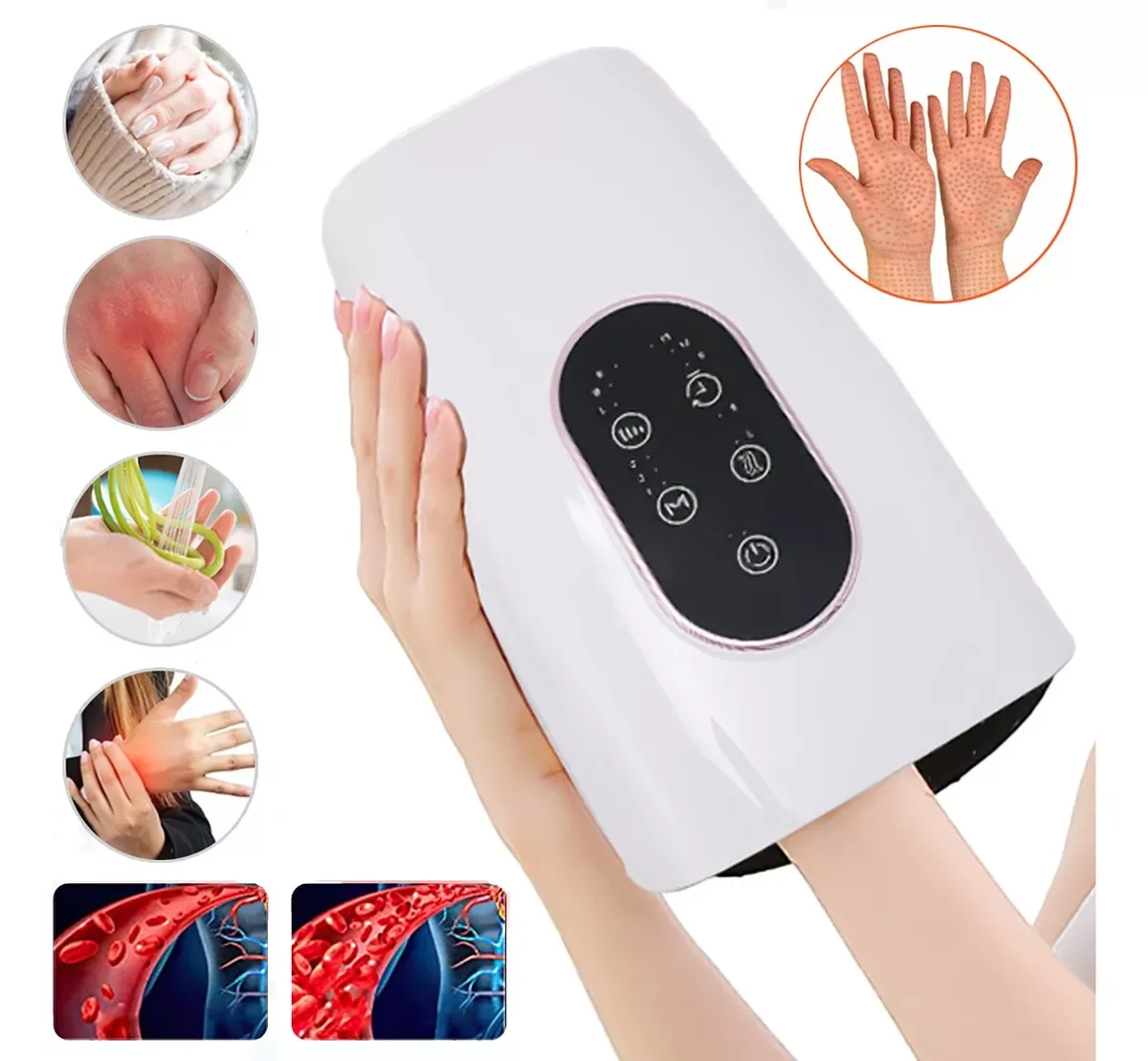 

Newly Upgraded Hand Massager Machine Hand Massager Infrared Hot Compress Real Person Kneading Airbag Pushing Massager