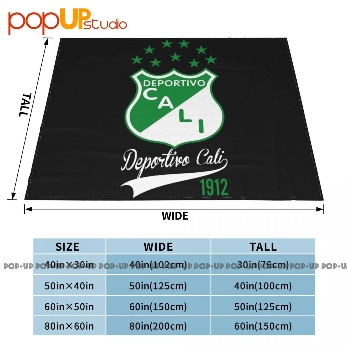 Deportivo Cali De Colombia Futbol Soccer Blanket Soft Flannel Four Seasons Cover Blanket Sleeping Sheets 6