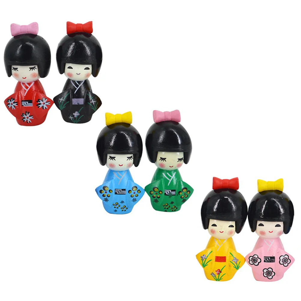 

Japanese Dolls Miniature Kimono Dolls Japanese Mini Figurine Traditional Asian Statue Oriental