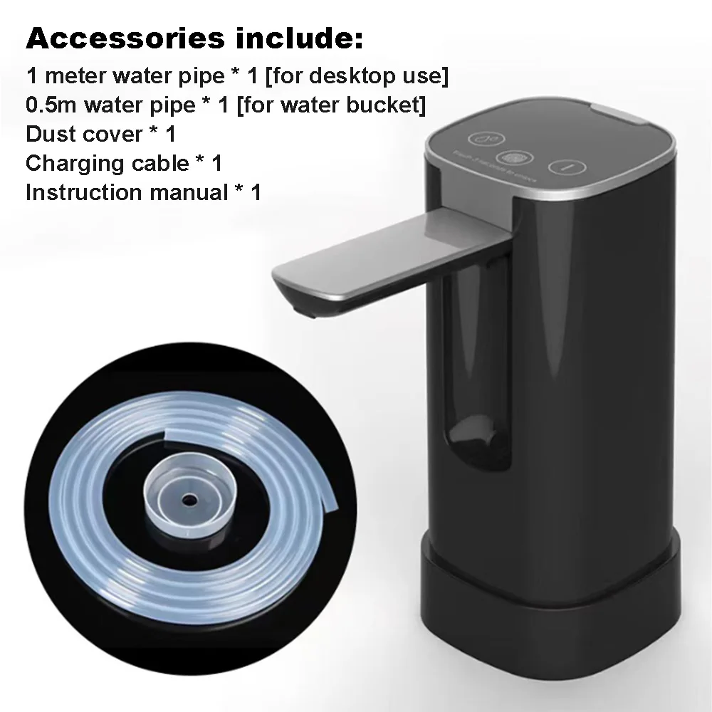 Water Dispensers Foldable Water Bottle Pump Automatic Dispenser Pump Touch Control Portable Electric Dispenser for Home