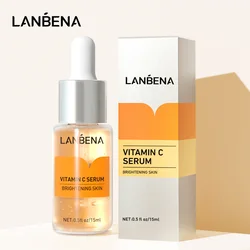 LANBENA Face Care Vitamin C Serum Whitening Lighten Spots Facial Essence Fade Dark Spots Remove Freckle Speckle Serum Skin Care