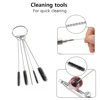 Airbrush Spray Gun For Nails Airbrush Compressor With Cups Airbrush Cleaning Kit Replacement For Nails Painting Cake Decorating 5