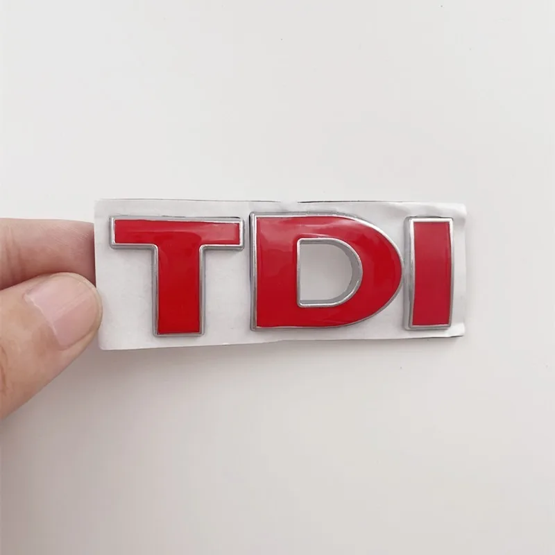차량용 3D 금속 문자 스티커, TDI 문자, VW 골프 4 5 6 7 JETTA PASSAT MK2 MK4 MK5 MK6 MK7 TDI 엠블럼 로고 배지 액세서리