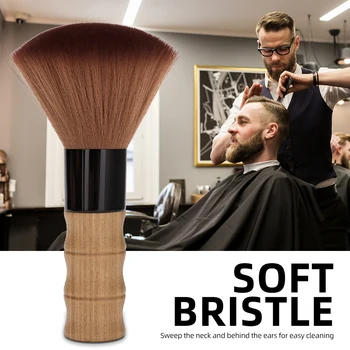 Barbertop Spazzola morbida per parrucchiere Collo Spolverino per viso per barbiere Stilista Accessorio per strumento di pulizia per taglio capelli