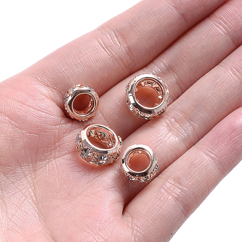 Rhinestone Spacer Beads for Jewelry Making 5