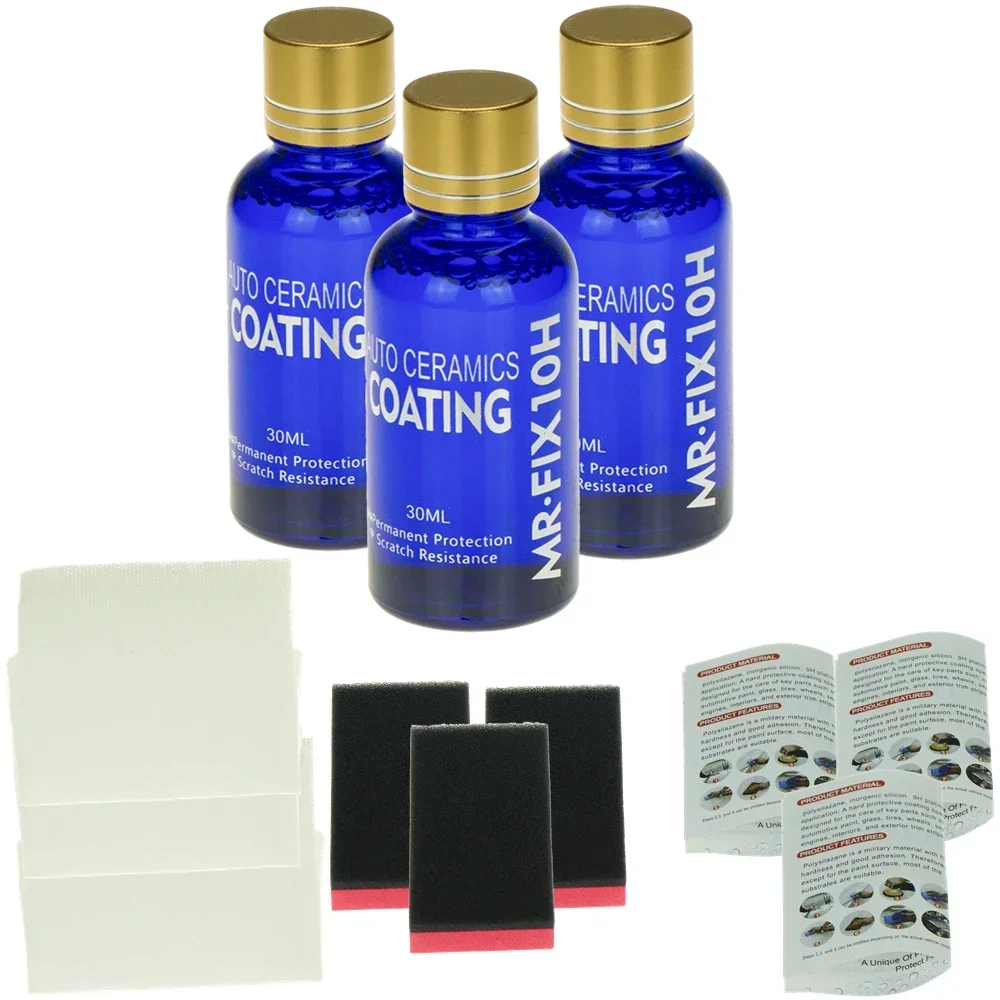 

10H Ceramic Coating Polishing Wax Super Hydrophobic Paint Care Durability Anti-Corrosion Plated Crystal Car Liquid Glass Coating