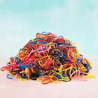 1000Pcs Colorful Disposable Hair Bands Girls Elastic Rubber Band Kids Ponytail Holder Headband Children Hair Accessories 3