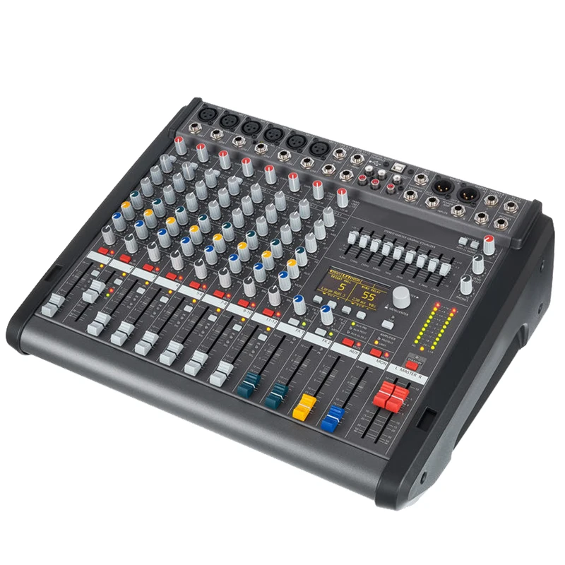 

Powermate 600-3 канала аудио силовой миксер PM600 PM600-3 профессиональная мощная микшерная консоль для профессиональной сцены Dj