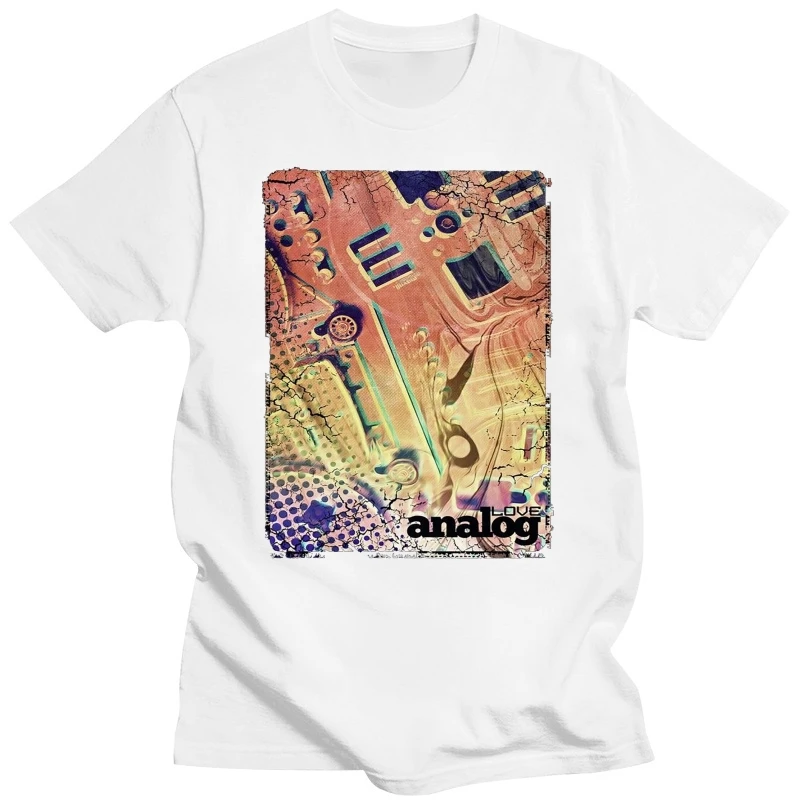Love Analog Sintetizer T-Shirt Da Uomo-Synth Moog Korg Roland Akai Print T Shirt Summer Style Top Tee Manica Corta