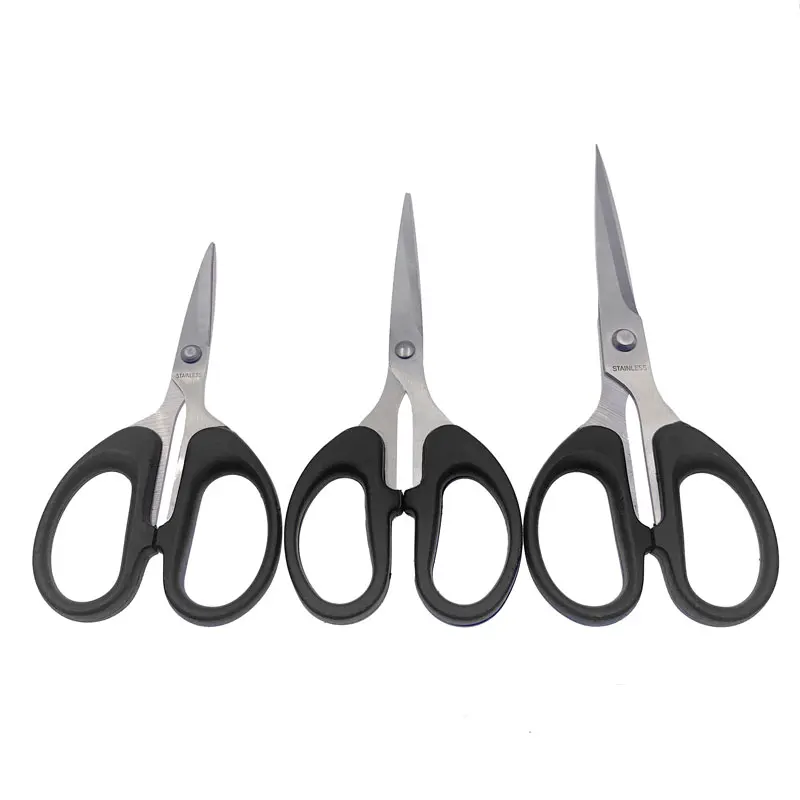 Dobeli Manual DIY School Scissors 3 Size Paper Cutting Stainless Steel  Student Office Craft Supplies Scissors - 2