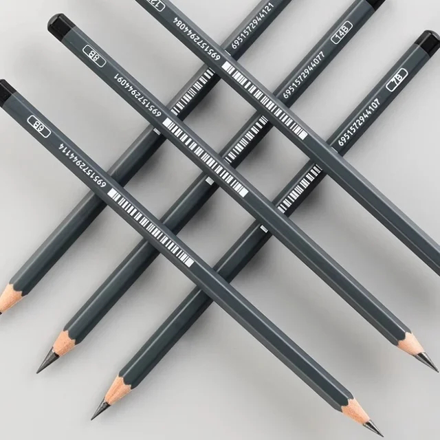 2H HB B 2B 3B 4B 5B 6B 7B 8B 12B 14B Charcoal Pencils for Drawing Sketching Shading Artists Beginners Graphite Sketch Pencil Set 1