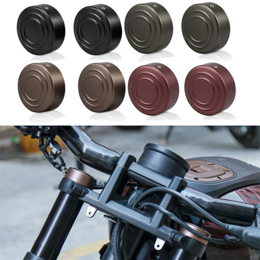 

Motorcycle Upper Fork Nut Cover Central Axle Nut Cover Front Wheel Rear Wheel Nut Cover Kit For Sportster S 1250 RH1250 S 21 22