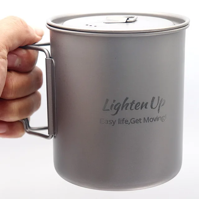 Lighten Up Ultralight 750ml Titanium Cup: The Perfect Companion for Outdoor Enthusiasts
