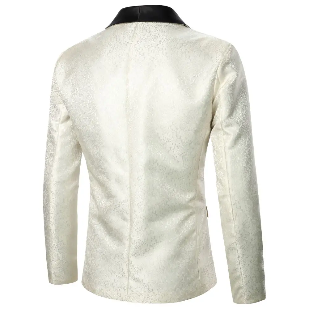 Men's Suit Textural Texture Luxury Men's Blazer Business Casual Style Men's Top Wedding Groomsman Stage Performance Men's Suit 3