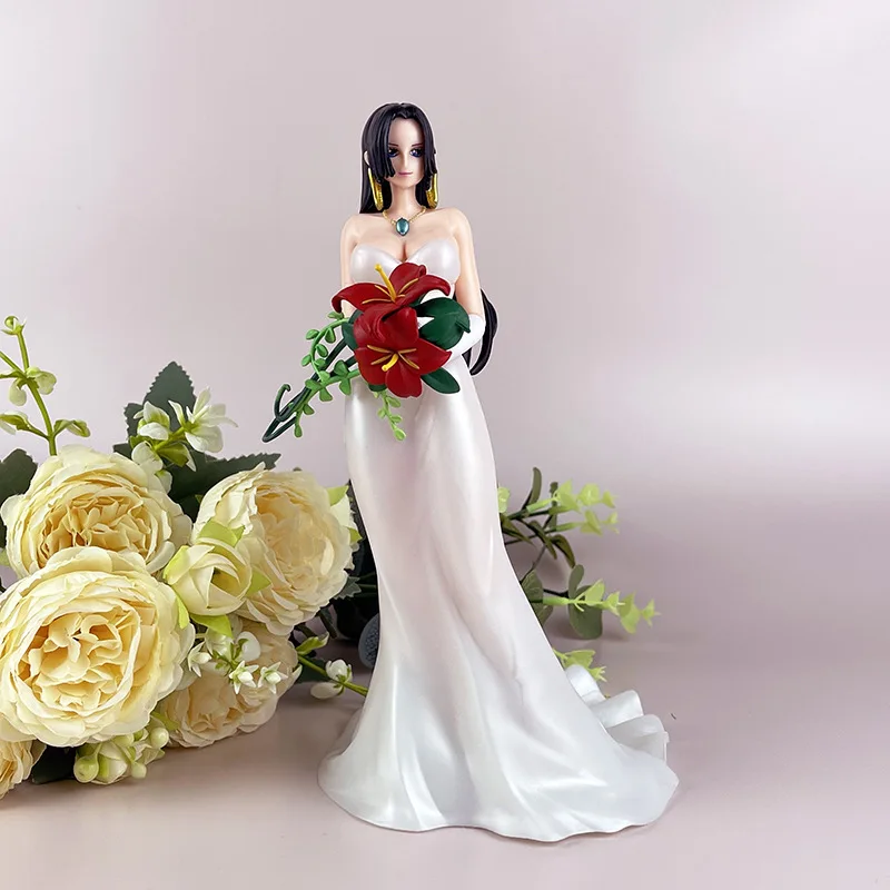 

23.5cm Anime One Piece Boa Hancock Wedding Dress Empress Pvc Action Figure Collectible Ornament Model Toys Girl'S Birthday Gift