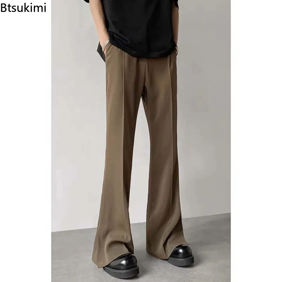 Nouveau pantalon de costume marron et noir pour homme 2026