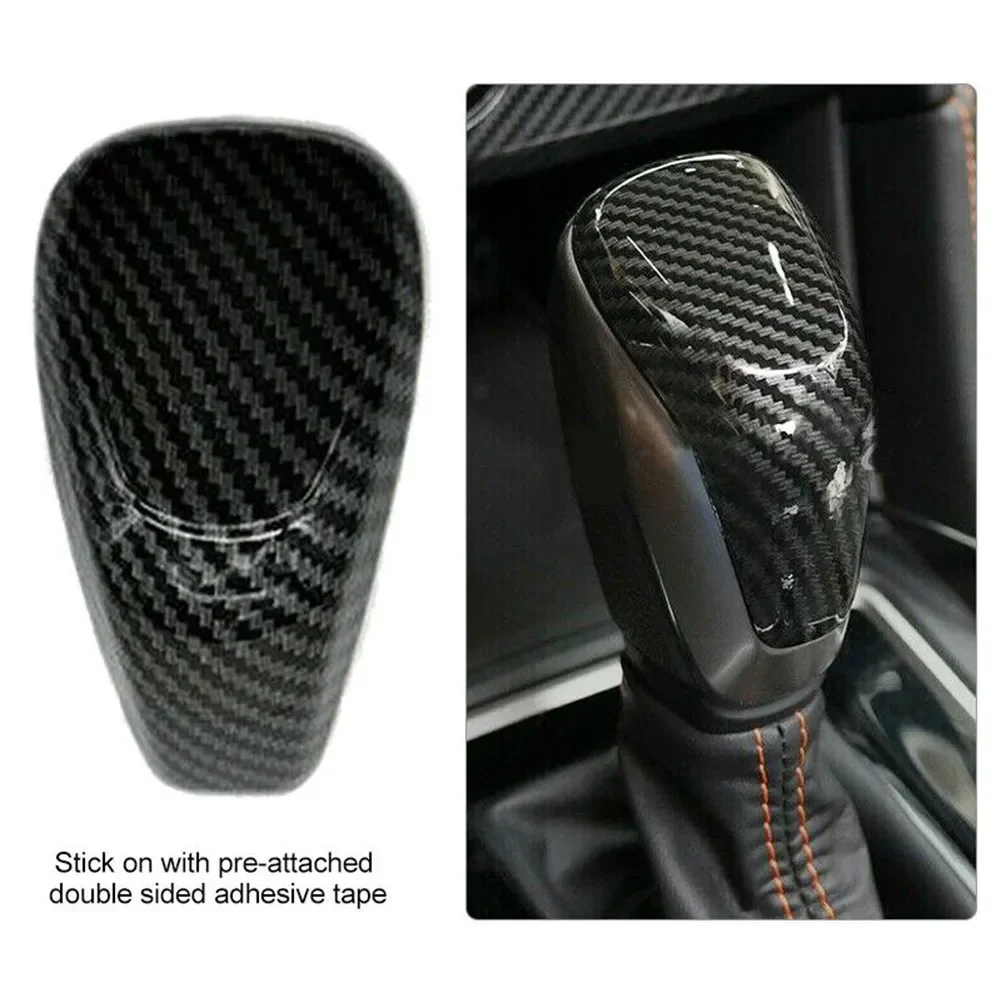 1 Pcs Gear Shift Cap For Subaru Crosstrek Forester Impreza Carbon Fiber Gear Shift Lever Knob Cover Dry Carbon Speed