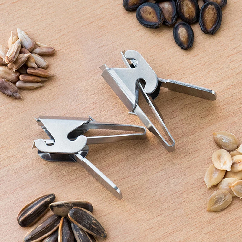 Description Picture 4 of item1Pc Stainless Steel Melon Seed Peeling Artifact Pine Nut Opening Device Melon Seed Peeler Peanut Sheller Shell Opener