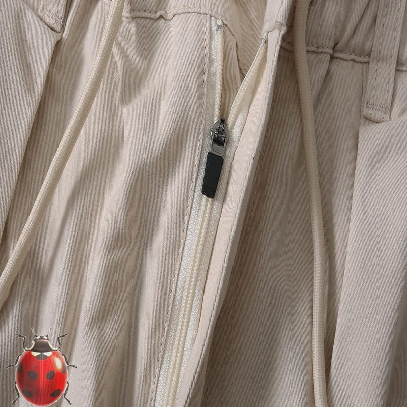 WOODENhea Wide Leg Pants Casual Trousers Men Women High Quality Daily Loose Drawstring Waistband  Trousers JAPAN