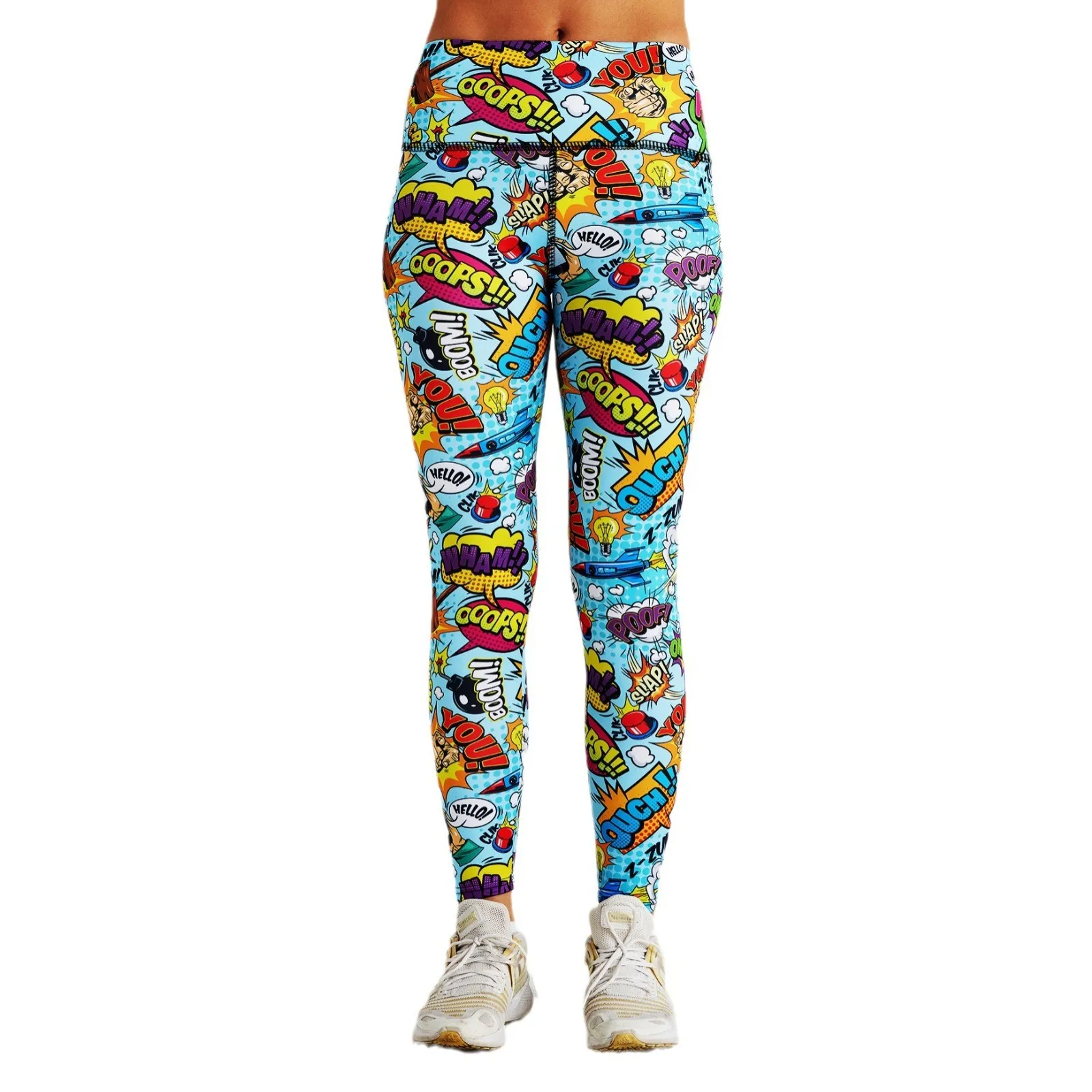 하이웨이스트 요가 레깅스 러닝 스포츠 팬츠, 피트니스, 체육관, 야외 타이츠 