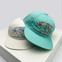 New Unisex Niche Unicorn Letters Embroidery Baseball Hats Flat Eave Sunshade Korean Peaked Caps Versatile Fashion Personal ins - Image 2