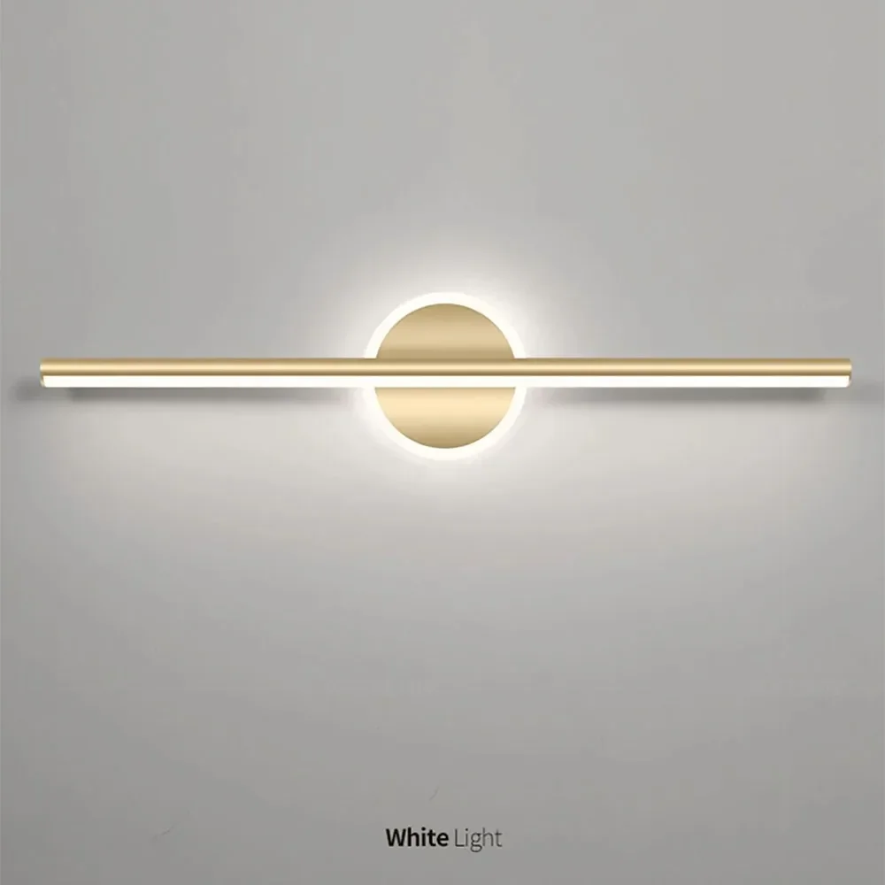 Modern LED Wall Lamp Luxury Golden Line Aluminum Sconces Used For Bathrooms Bedroom Living Rooms Study Lighting Luminaire Lustre