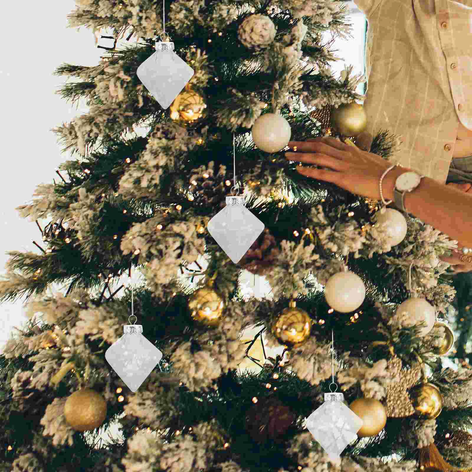 

Праздничные подвесные сферические бриллиантовые прозрачные шарики, украшения из драгоценных камней