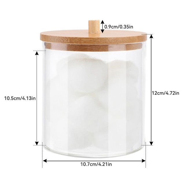 Organizer Cotton Swab Storage Box Organizador Acrylic Cotton Pad Storage Box Cosmetic Plastic Box Bathroom Bedroom