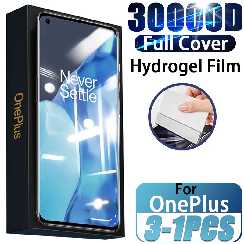 3/1pcs Full Cover Hydrogel Film For Oneplus 10 9 8 Pro Nord 2 9rt