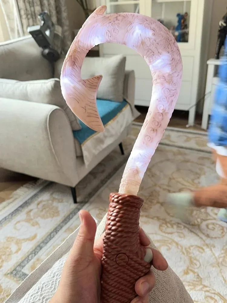 New 42cm Disney Moana 2 Ocean Adventure Fish Hook Knife Figure Toys With Light Cosplay Maui Weapon Children Birthday Giftstoys
