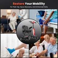 Scooter électrique iScooter X11 à 4 roues, moteur 250W, batterie 24V 15.6Ah, vitesse maximale de 7 km/h, autonomie de 25-30 km, clés de sécurité 4