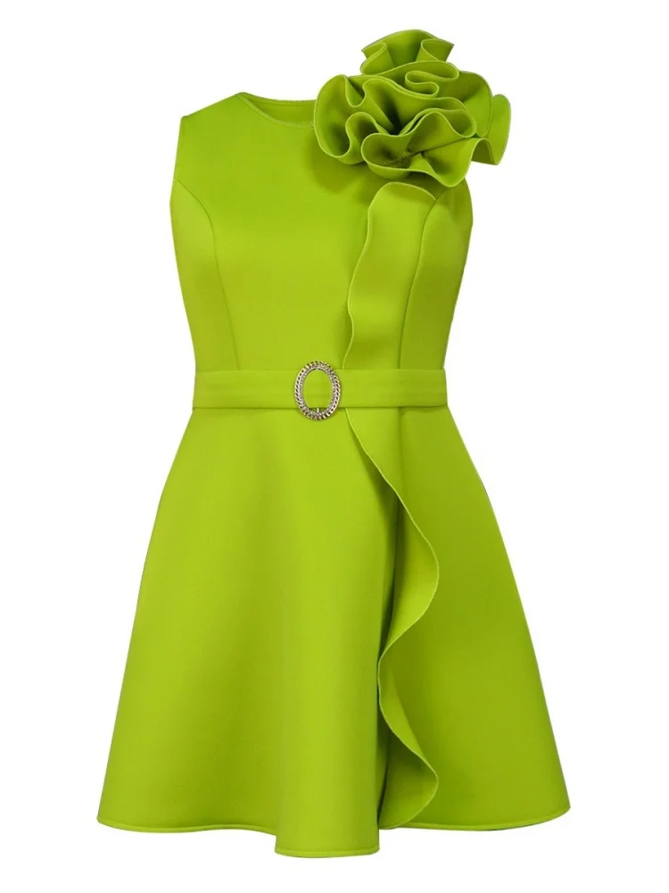 Wmstar Plus Size Dresses Women Party Sleeveless Midi Party Evening Dress Flower Birthday Outfits Wholesale Dropshipping 2025