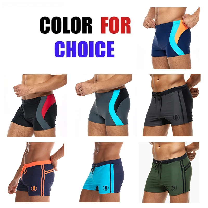 Escatch Hot Swimwear Men Breathable Men's Swimsuits Beach Trunks Boxer Briefs Sunga Swim Suits Maillot De Bain with Pad 5