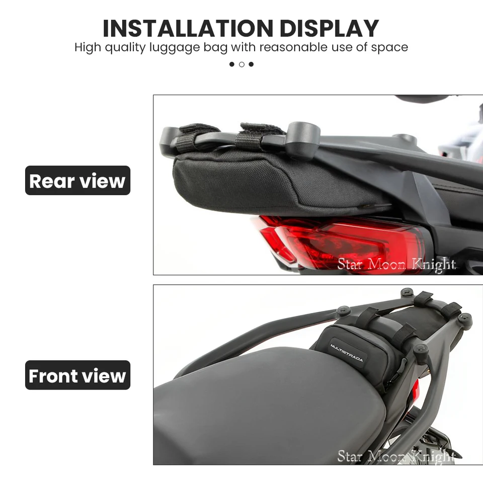 Sacoche De Réservoir Pour Ducati Multistrada V4 – Sac étanche à Outils, Rangement Sous Porte-bagages