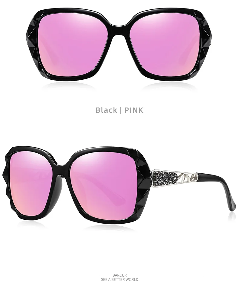Barcur Original Sonnenbrille Frauen polarisiert elegantes Design für Damen Farbverlauf Sonnenbrille für Frauen weibliche Brillen Zubehör – Detail 17