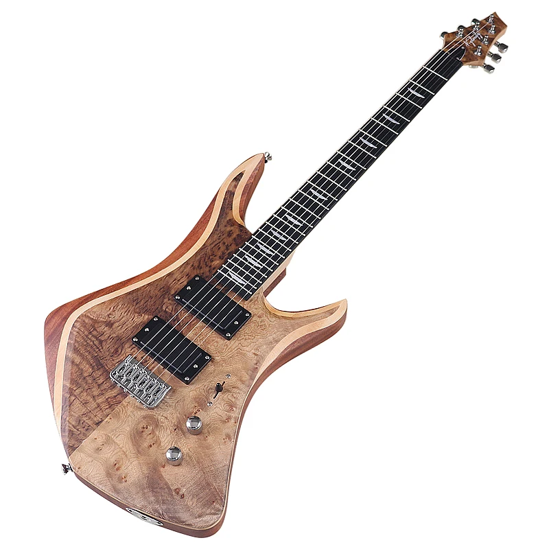 Electric Guitar 6 String Travel Guitar 39 Inch Solid Basswood Body Maple Neck