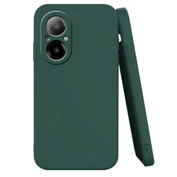 Sleek Shockproof TPU Soft Protective Bumper Case Cover for Realme C67 4G (Black Green)
